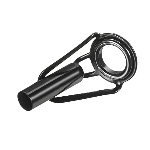 PATIKIL Tube Dia Fishing Rod Tips Repair Kit, Stainless Steel Black Guide Ring for Fishing - size: 4.4mm
