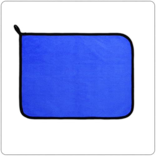 mayoken® 9 Pack Blue Fishing Towels with Clips & Zinger Retractors, Quick-Dry Absorbent Microfiber Bait Towels for Fishing, Boating, Kayaking, Camping & Hiking - color: 9pcs-blue