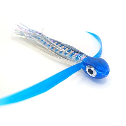 Saltwater Big Game Fishing Lure, for Offshore trolling (FlyBoy) - color: Holographric Silver Fish