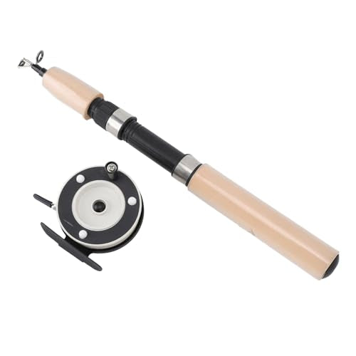 Sorandy 65cm Ice Fishing Rod Reel Combo, Fishing Pole Kit, Smooth Rotation, Comfortable Grip, Non Slip, Spinning Ice Fishing Combo, Fiberglass Material, #711