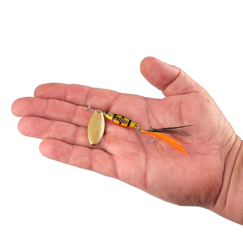 Berkley Berkley Dough Rider Minnow - color: Flashy Perch, size: 1/4 oz - 7 Hook Size