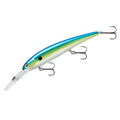 Bandit Lures 4 3/4-Inch Slender Minnow Jerkbait Trolls Up to 27 Feet Deep, Universal Color Patterns, 1 Piece - color: Neon Shad, size: 4 3/4", 5/8 oz