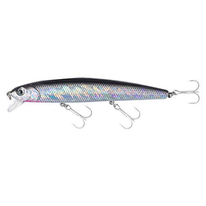 Calissa Offshore Tackle 110mm and 140mm California Inshore Fishing - Special Jerkbait Crankbait Surf Flash Fishing Salt Pro Lure Minnow Zebra MS Metallic Sardine Glow - size: 110mm, style: Anchovy