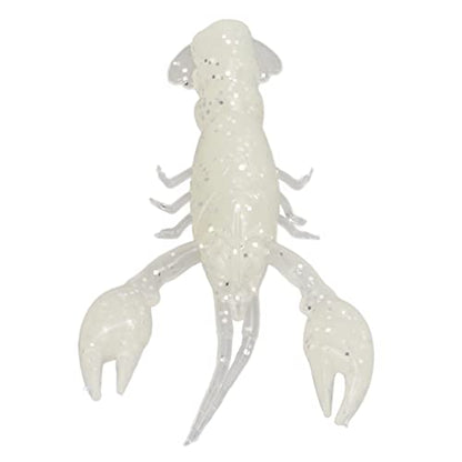 Pongnas 10-Pack Soft Fishing Lure Crawdad Bait Green Shrimp for Bass Fishing - PVC Design - color: Luminous