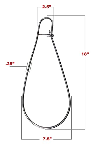 SPEARFISHING WORLD Heavy Duty Stainless Steel Fish Stringer for Spearfishing, Freediving and Scuba Diving