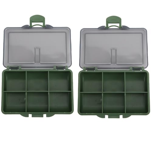 Fishing Tackle Box, Clear Water proof Storage Organizer for Hooks, Lures, Baits, Terminal Tackle and Small Fishing Accessories Use(6 Compartments) - size: 6 Compartments