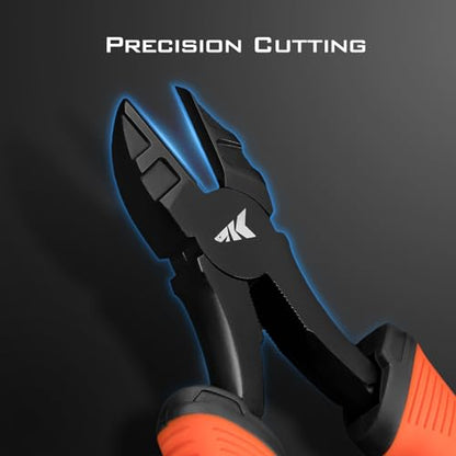 KastKing Paradox Fishing Pliers, Angled Fish Lip Gripper, Saltwater Resistant 420 Stainless Steel Fishing Tools, Fishing Pliers Hook Remover with Ergonomic Handle, Fishing Gifts for Men - style: C:6'' Wire Cutters