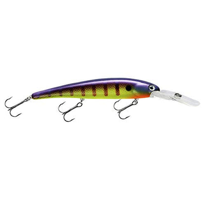 Bandit Lures 4 3/4-Inch Slender Minnow Jerkbait Trolls Up to 27 Feet Deep, Universal Color Patterns, 1 Piece - color: Viral Perch, size: 4 3/4", 5/8 oz