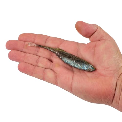 Berkley PowerBait Drip Minnow Fishing Soft Bait - color: HD Emerald Shiner, size: 5"