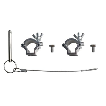 Rod Holders - Ideal for Wagons, Gardening Wagons, Gorillas and Campers, Golf carts. Clip-on mounting. - color: black aluminum