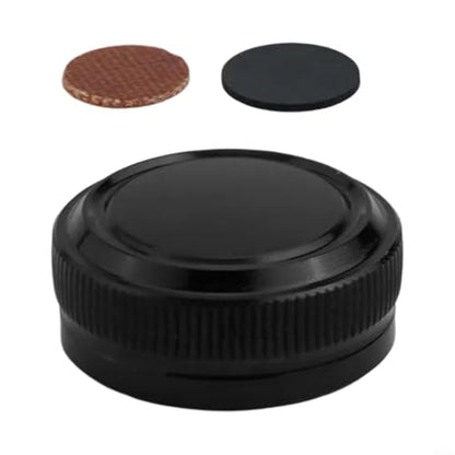 Fishing Reel Tension Knob Cap, Baitcaster Tension Knob, Aluminum Alloy Accessory Adjustment Brake Component With Knurled Threads For Metanium Baitcast Reel(black) - color: black