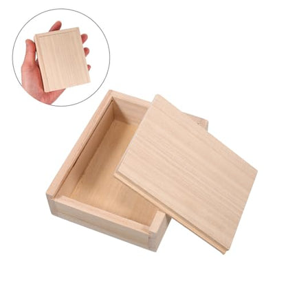 BESPORTBLE Wooden Worm Bait Box with Sliding Lid Portable Live Bait Storage Container for Fishing Breathable Worm Keeper for Anglers