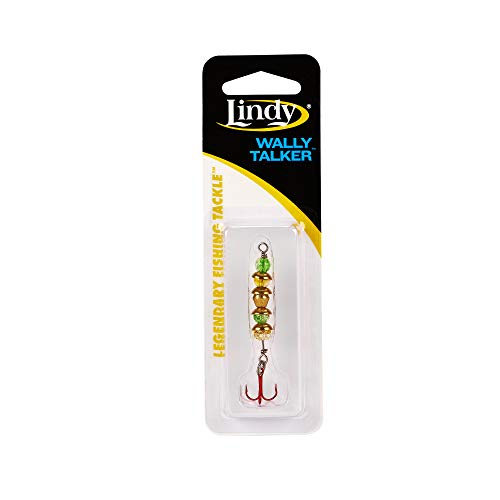 Lindy Wally Talker Ice Fishing Lure for Walleye - color: Green Yellow, size: 1/8 oz