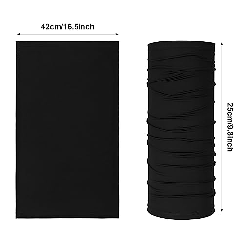 Geyoga Summer UV Protection Cooling Neck Gaiter | Sunscreen Breathable Face Scarf Bandana Mask Neck Gaiter for Outdoor Fishing Hiking Camping - color: Black