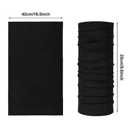 Geyoga Summer UV Protection Cooling Neck Gaiter | Sunscreen Breathable Face Scarf Bandana Mask Neck Gaiter for Outdoor Fishing Hiking Camping - color: Black