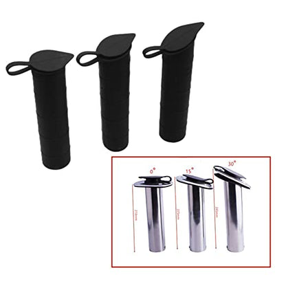 Rod Holder Gasket Cap Cover Stick Kit Parts Inner Tube Pad Replacement Part for Boat Kayak Canoe Marine Flush Mount Boat Yacht Fishing Rod Holder Rack Inner Tube Liner Sleeve & Cap Cover - color: 30 degrees