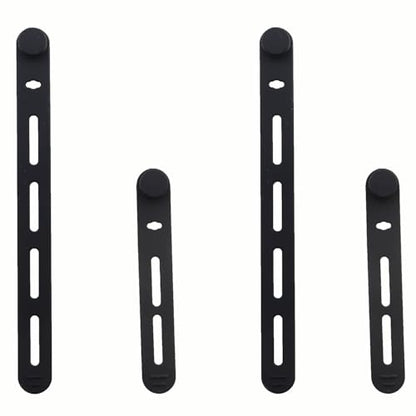 20PCS Silicone Fishing Rod Strap Specialised Fishing Tie Down Belt Lightweight Durable Reusable Rubber Bands 80-130mm Kayak Paddle Accessories Black