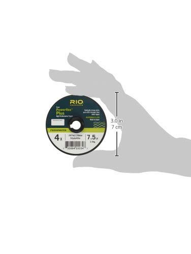 RIO Products Powerflex Tippet, Freshwater Fly Fishing Trout Tippet, Superb Knot Strength, Stretch, and Suppleness, 30yd Spools, 3 Pack - size: 0X - 2X