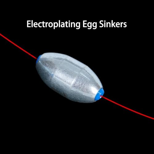 Alloy Steel Fishing Sinker Oval Drop Shot Bass Fishing Weight Casting Sinkers for Saltwater Freshwater - size: Size4-20Pcs-Alloy Sinker-7G