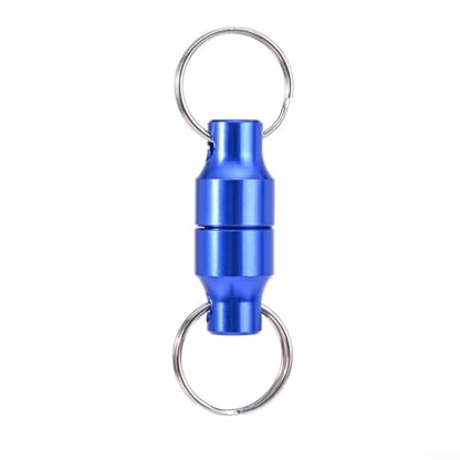 Magnetic Net Release with Carabiner for Fly Fishing, Aluminum Alloy Magnet Clip Holder with Retractable Lanyard for Securing Nets or Tools in Freshwater and Saltwater Angling
