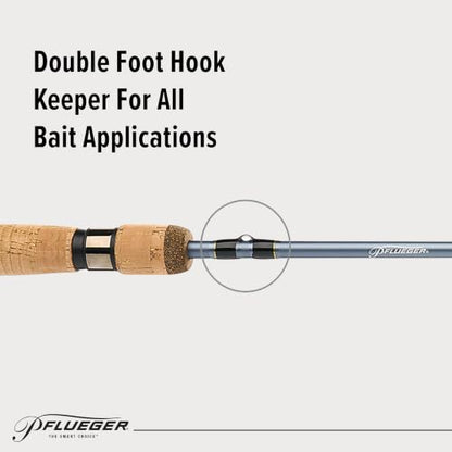 Pflueger President Spinning Rod - size: 7' - Light - 2pc