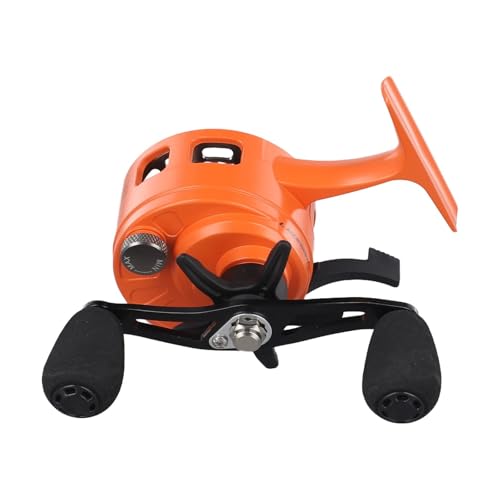 Inline Ice Fishing Reel with 3.2:1 Gear Ratio, 3+1 Ball Bearings, Drop System, for Ice Anglers, Compatible with 0.285mm Line, 101mm Size