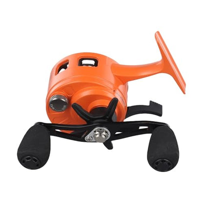 Inline Ice Fishing Reel with 3.2:1 Gear Ratio, 3+1 Ball Bearings, Drop System, for Ice Anglers, Compatible with 0.285mm Line, 101mm Size
