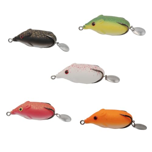 Topwater Fishing Lure Bass Fishing Frog Fishing Hollow Body Frog Bass Pike Snakehead Lure Bait - color: 5cm/12g