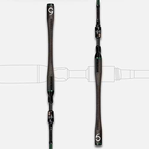 6th Sense – Team 6 Fishing Rod – Bass Fishing Casting & Spinning Rods – Lightweight Sensitivity with Carbon Fiber Handle - size: 7'8" Medium Heavy - Moderate, style: Casting