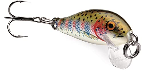 Rapala Countdown Minnow Lure – Trout Bass Walleye Fishing Lure | Sinking Hard Bait, Trout Bass Walleye Fishing Lure, Controlled Depth - color: Rainbow Trout, size: Body Length: 1"