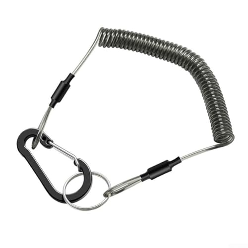 For Fishing Magnetic Release Clip and 1 5m Lanyard, Ideal for For Fishing Nets and Pliers, Enhanced Steel Wire Performance (1.5M)