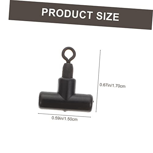 BESPORTBLE 15pcs Outdoor Fishing Rolling Swivels Strong Pulling Tee Fishing Swivel Connector for Line and Tackle