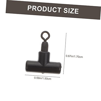BESPORTBLE 15pcs Outdoor Fishing Rolling Swivels Strong Pulling Tee Fishing Swivel Connector for Line and Tackle