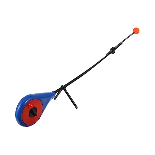 1 Set Winter Fishing Rod Telescopic Fishing Pole Winter Fishing Pole Convenient Fishing Tool Ice Fishing - color: Blue