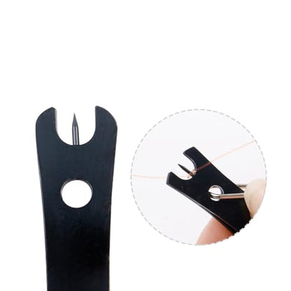 ZYAMY 4PCS Multifunctional Fishing Pliers With Hook Eye Cleaning Needle Line Cutting Pliers Stainless Steel Line Cutter Silver Black Fishing Line Cutter For Fishing Line Cutters
