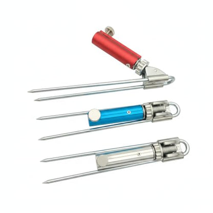 1 Pack Fishing Rod Holder, Stainless Steel Ground Spike for Bank and Shore Fishing, Foldable Design