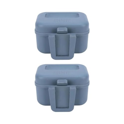 2Fishing Bait Boxes 2026 New- Water Proof Live Bait Container for Shrimp,Portable Bait Holder for Freshwater & Saltwater Fishing (Grey,3.54×3.15×2.24In)