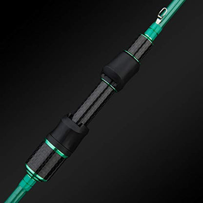 BERRYPRO Ultralight Fishing Rod Travel Spinning Rod with Solid Carbon Tip - style: 7'6''-ultra Light-2pc