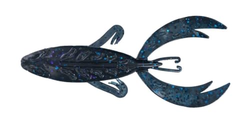 Big Bite Baits Rojas Fighting Frog - color: Black Blue Flake/Sapphire Laminate
