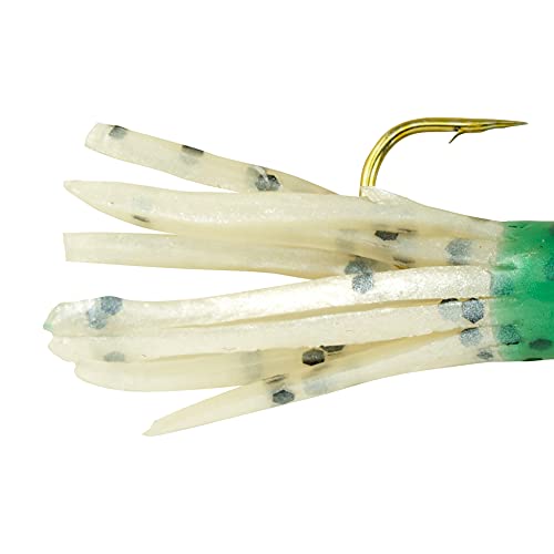 Berkley PowerBait Pre-Rigged Atomic Tubes Fishing Soft Bait - color: Glow, size: 1/32 oz