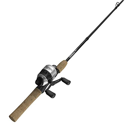 Zebco 33 Cork Reel and Fishing Rod Combo, Graphite Rod with Cork Handle, QuickSet Anti-Reverse Fishing Reel with Bite Alert - style: 5 Foot - Micro Spincast