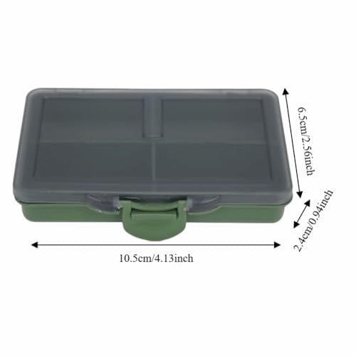Fishing Tackle Box, Clear Water proof Storage Organizer for Hooks, Lures, Baits, Terminal Tackle and Small Fishing Accessories Use(4 Compartments) - size: 4 Compartments