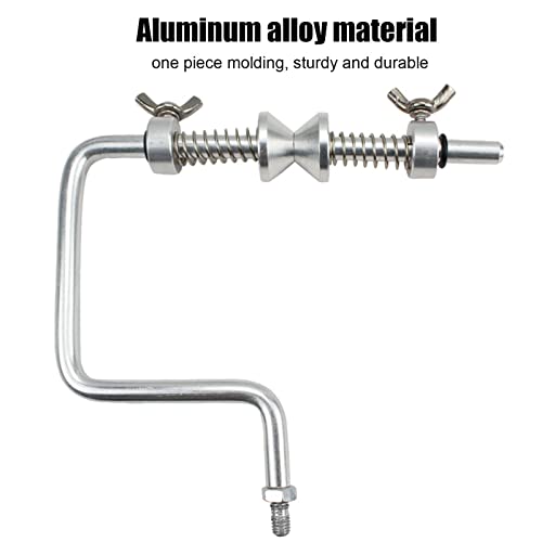 Fishing Line Winder with Clamp, Aluminum Alloy Fishing Line Winder, Adjustable Stable Protable Spooler Machine, Convenient Hand Crank Fishing Line Spooler for Fisherman