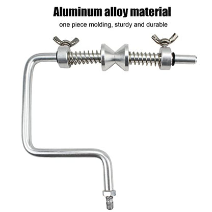 Fishing Line Winder with Clamp, Aluminum Alloy Fishing Line Winder, Adjustable Stable Protable Spooler Machine, Convenient Hand Crank Fishing Line Spooler for Fisherman