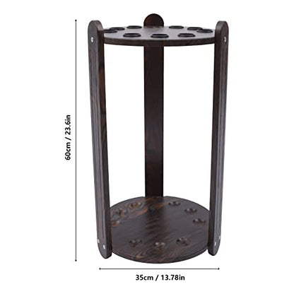 Billiard Cue Rack, Floor Stand Pool Cue Rack - Holds 9 Pool Cue Sticks for Fishing Rod Golf Club