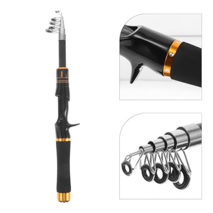 VICASKY Telescoping Fishing Pole Portable Extendable Fishing Rod for Saltwater and Freshwater Lightweight Travel Rod with Ergonomic Handle for Precision Casting