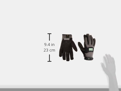 Ironclad EXO Pro Water Resistant; Work Gloves, (1 Pair), EXO2-MWR-04-L, Black/Grey - size: Large (Pack of 2)