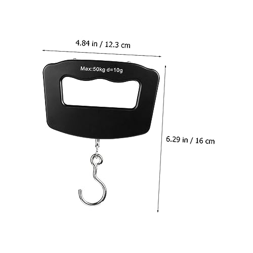 BESPORTBLE Portable 50kg Digital Scale LCD Display Waterproof Hanging Weight Scale for Fishing and Travel Handheld Food 10g Accuracy