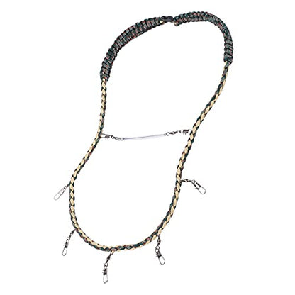 KIMISS Fly Fishing Lanyard, Necklace with Tippet Holder and Multi Clips, Convenient Tool for Holding Various Fly Fishing Gadgets and Accessories