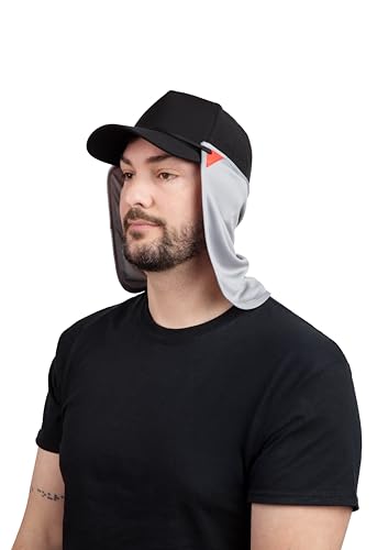 CoolNES - UV Sun Protection Neck Drape Adjustable Multifunctional 2 in 1 Face Covering for Outdoor Fishing - Unisex - color: Coolnes-lightgray